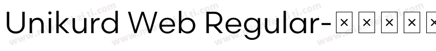 Unikurd Web Regular字体转换